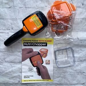 NWOB Nutri Chopper 5-in-1 Compact Handheld Kitchen Slicer with Storage Container